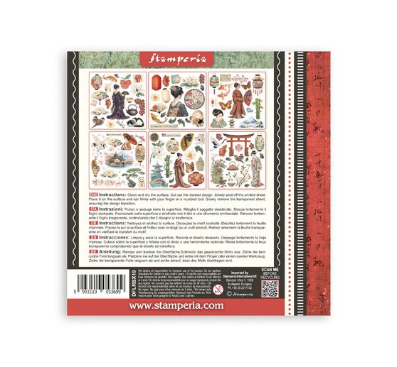 Stamperia Rub On Sortiment "Oriental Garden"