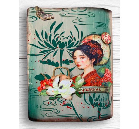 Stamperia Stencil "Oriental Garden - Lotus flower", 20 x 25 cm