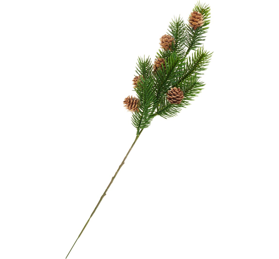 Tannen-Zweig mit Zapfen, 38 cm