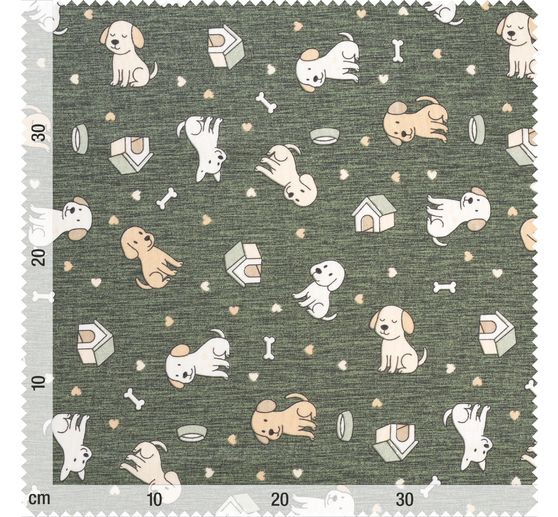 Dekostoff Leinenoptik "Doggy"