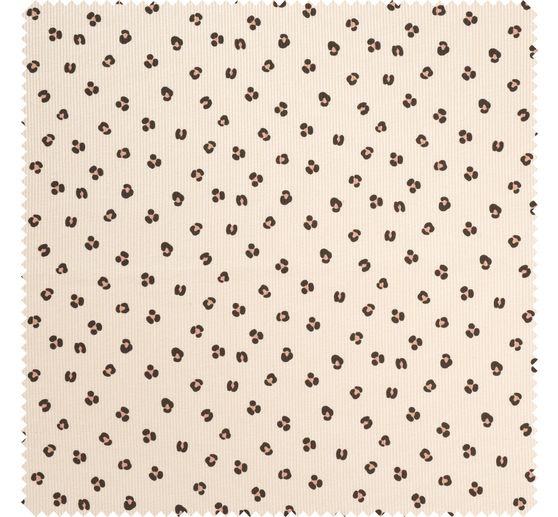 Rippjersey-Stoff "Leopard Sand"