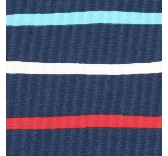 Sweat-Stoff "Denim Streifen"