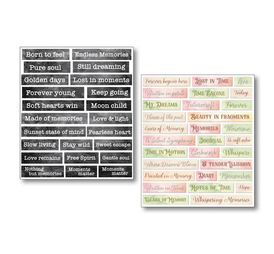 Ciao Bella Art Stickers "Lost in Time", 14 x 12 cm