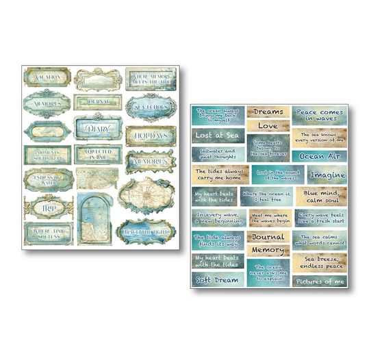 Ciao Bella Art Stickers "Edge of the Ocean", 14 x 12 cm