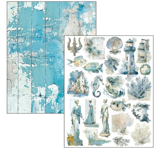 Ciao Bella Mixed Media Book "Edge of the Ocean"