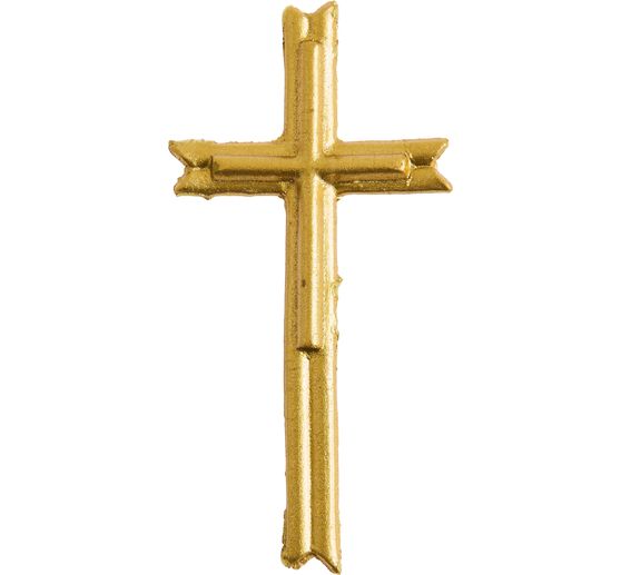 Wax motif "Cross", Gold