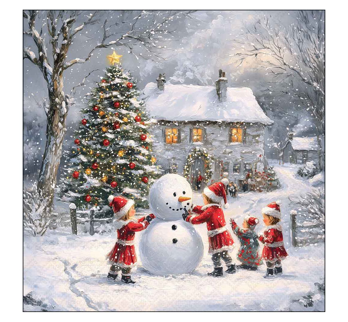 Serviette "Winternostalgie"