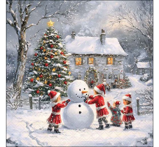 Serviette "Winternostalgie"