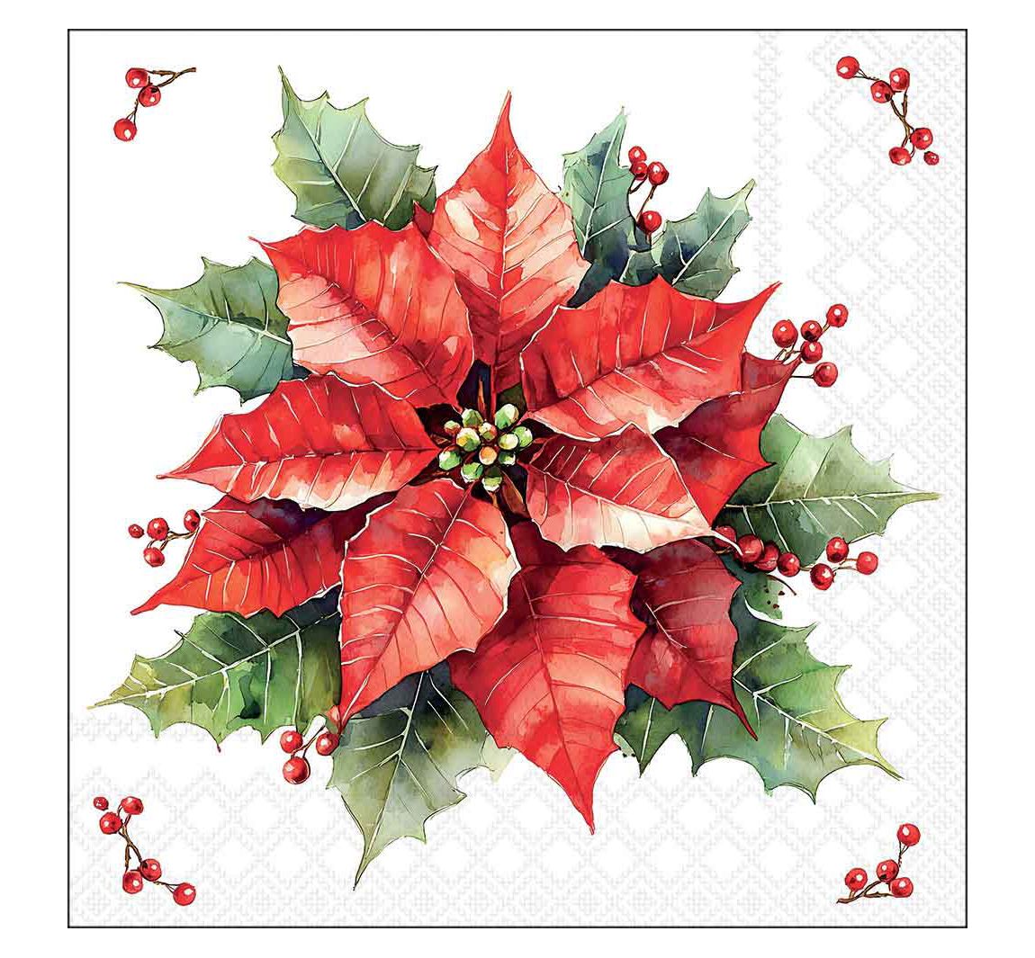 Serviette "Festlicher Weihnachtsstern"