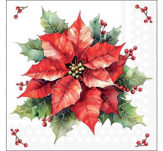 Serviette "Festlicher Weihnachtsstern"