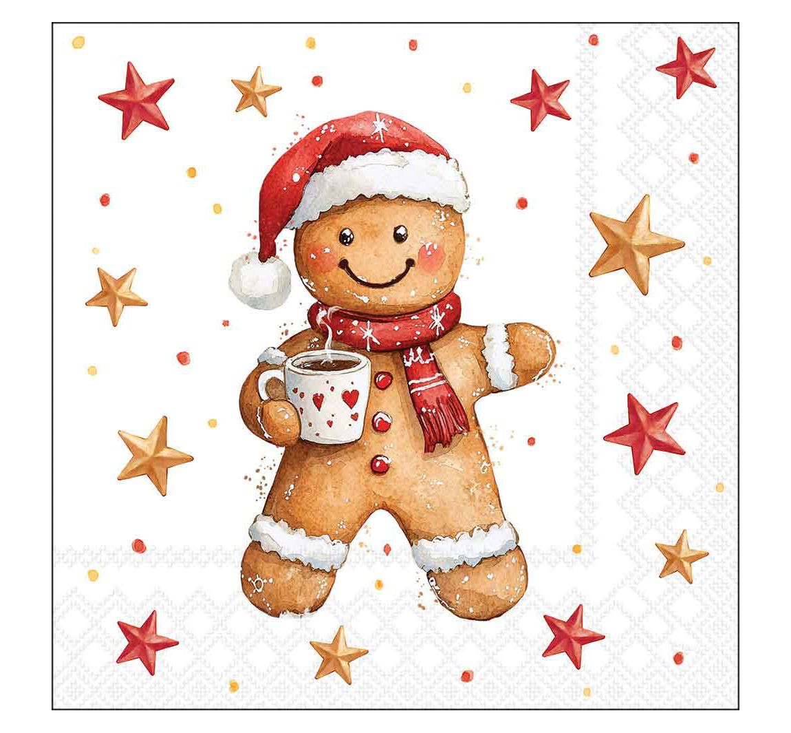 Serviette "Lebkuchen und Kakao"