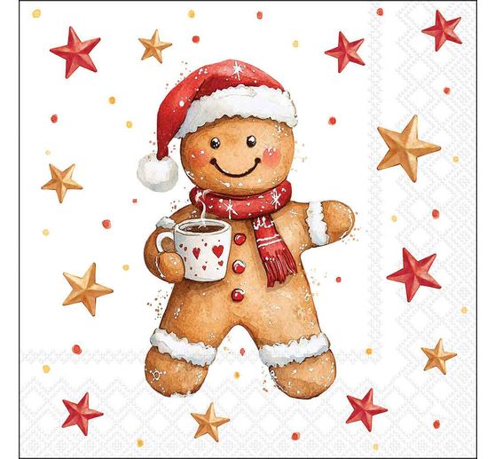 Serviette "Lebkuchen und Kakao"