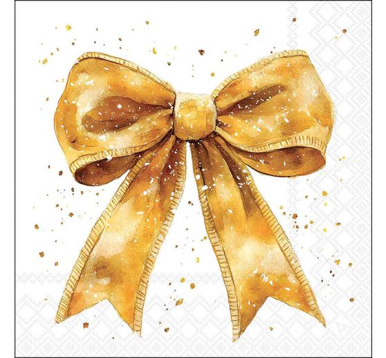 Serviette "Goldene Schleife"