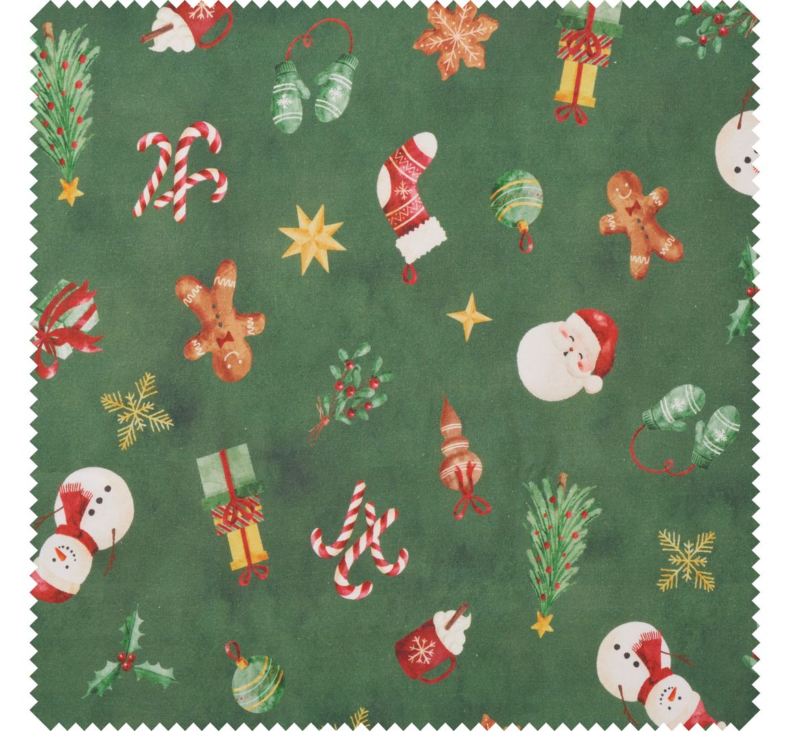 Baumwoll-Stoff Popeline "Classic Christmas"
