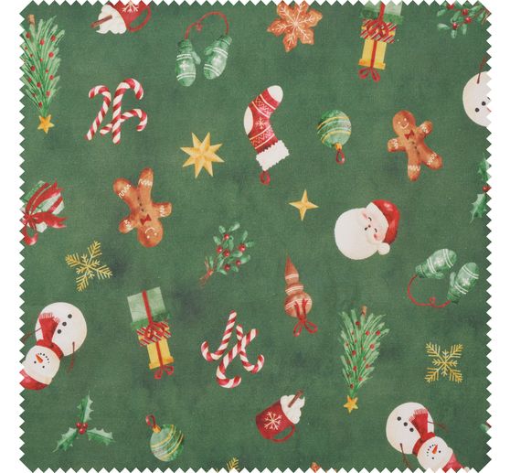 Baumwoll-Stoff Popeline "Classic Christmas"