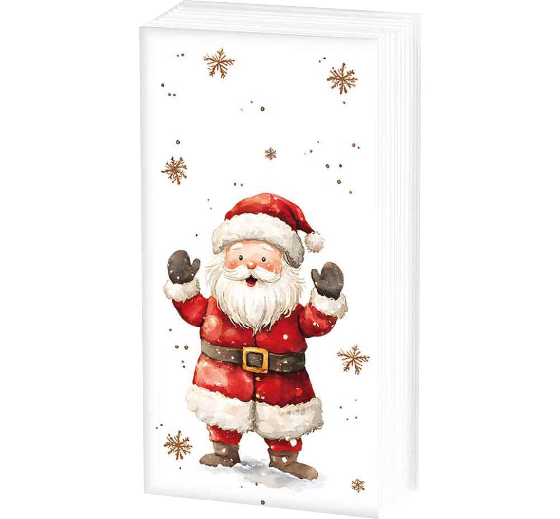 Papiertaschentücher "Santa im Schnee"