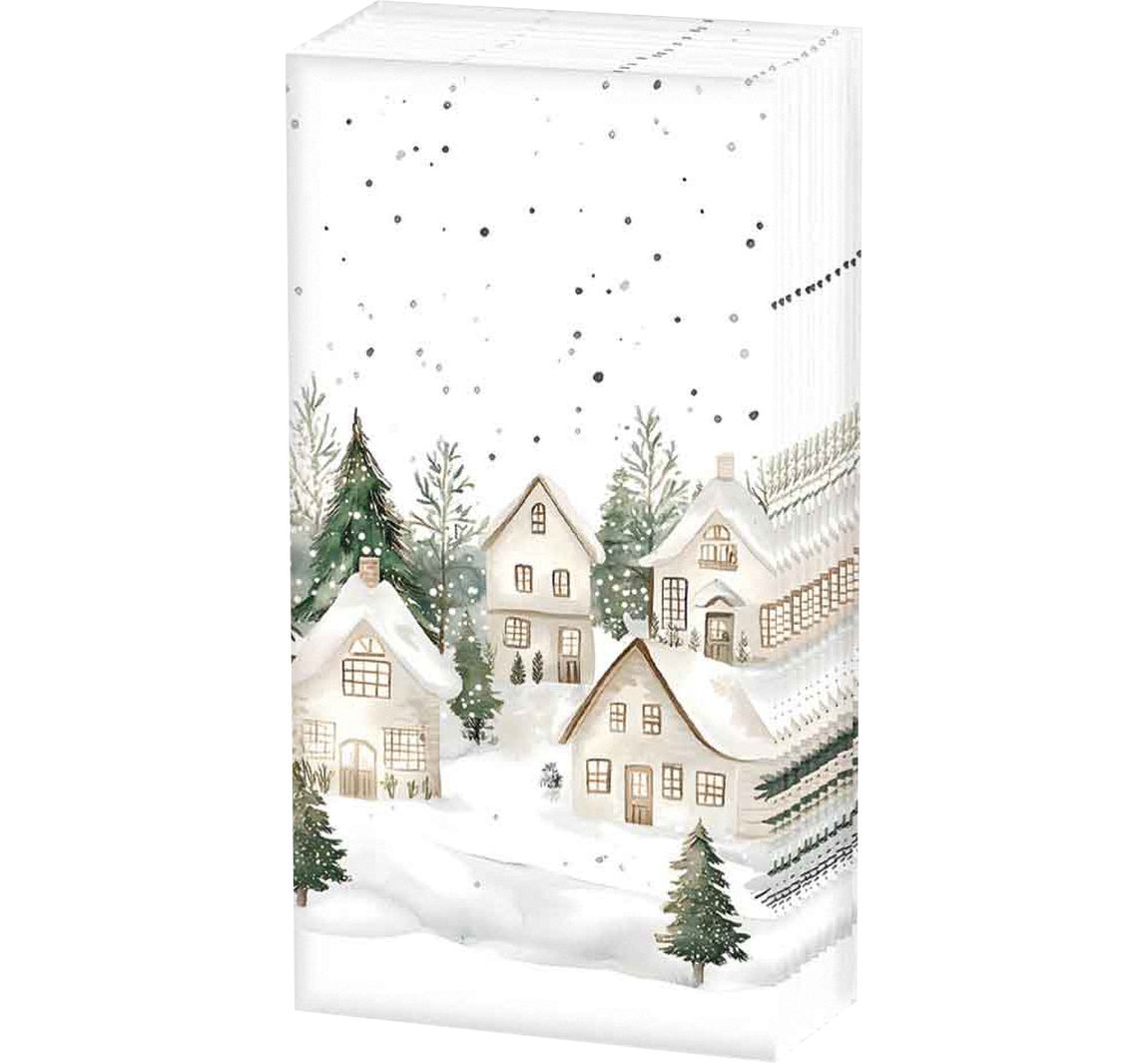 Papiertaschentücher "Winterdorf"