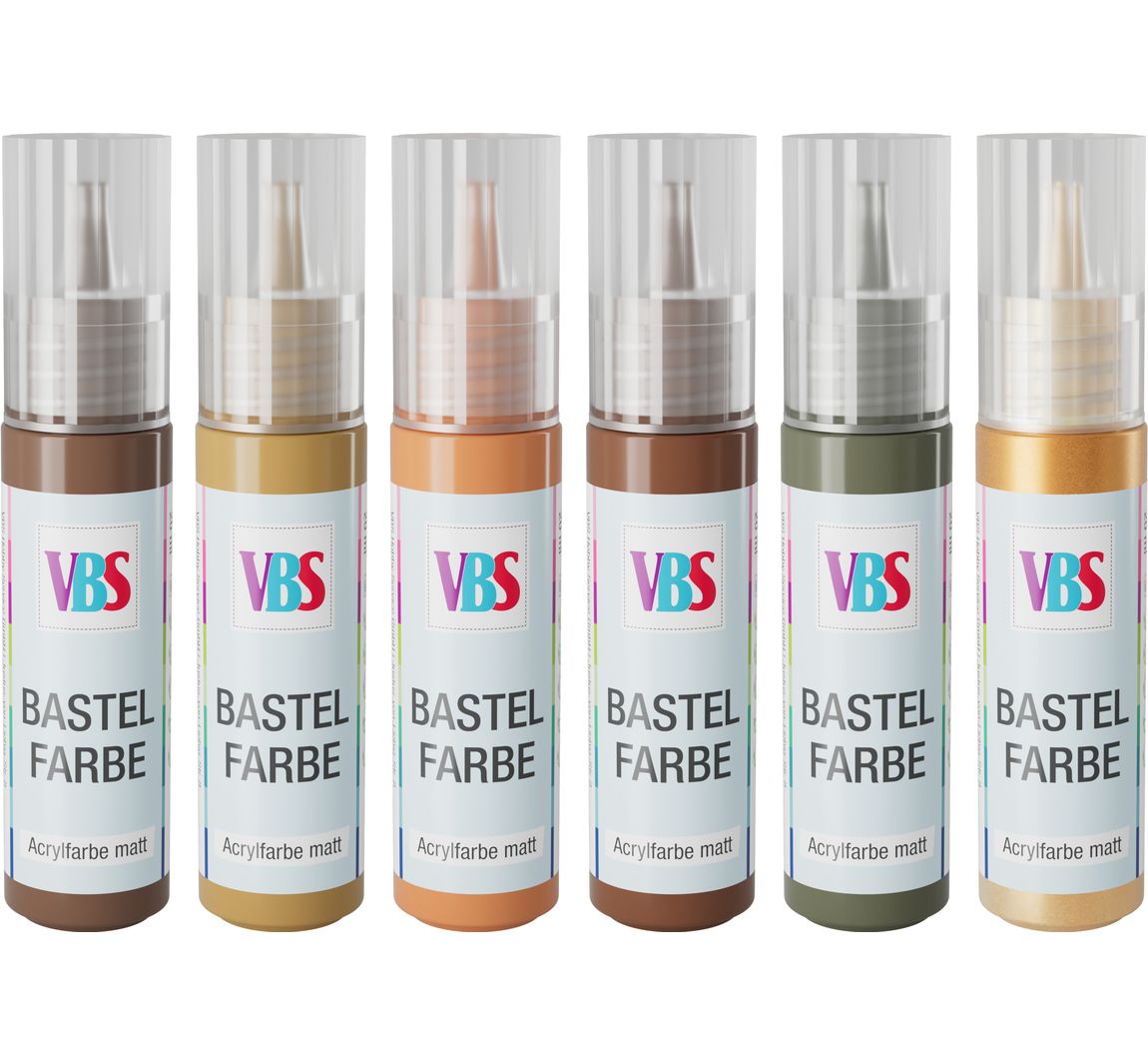 VBS Bastelfarben-Set "Whispering Woods", 6 x 20 ml