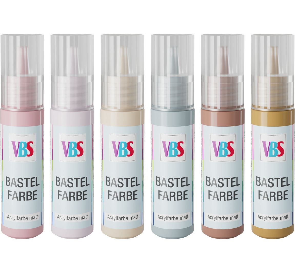 VBS Bastelfarben-Set "Winter Romance", 6 x 20 ml