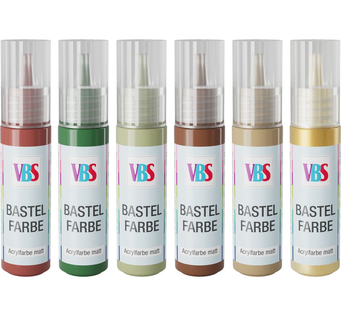 VBS Bastelfarben-Set "Xmas-Soul", 6 x 20 ml