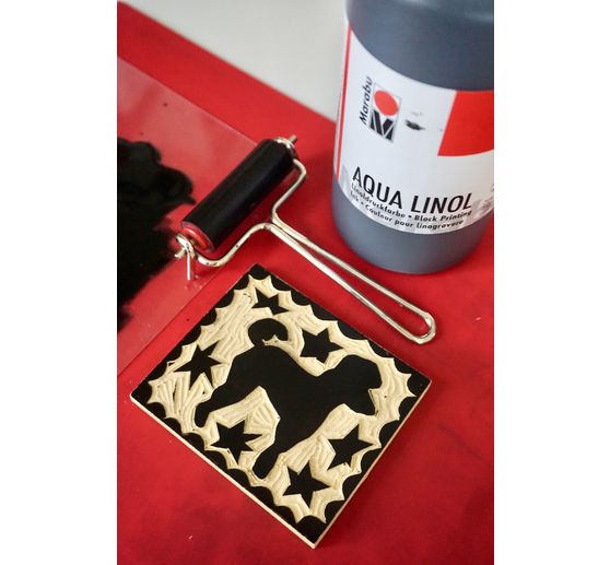 Marabu Aqua Linoprinting colour, black, 500 ml