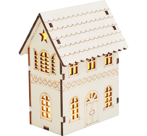 VBS Holz-Steckmotiv "Winterhaus Stern"