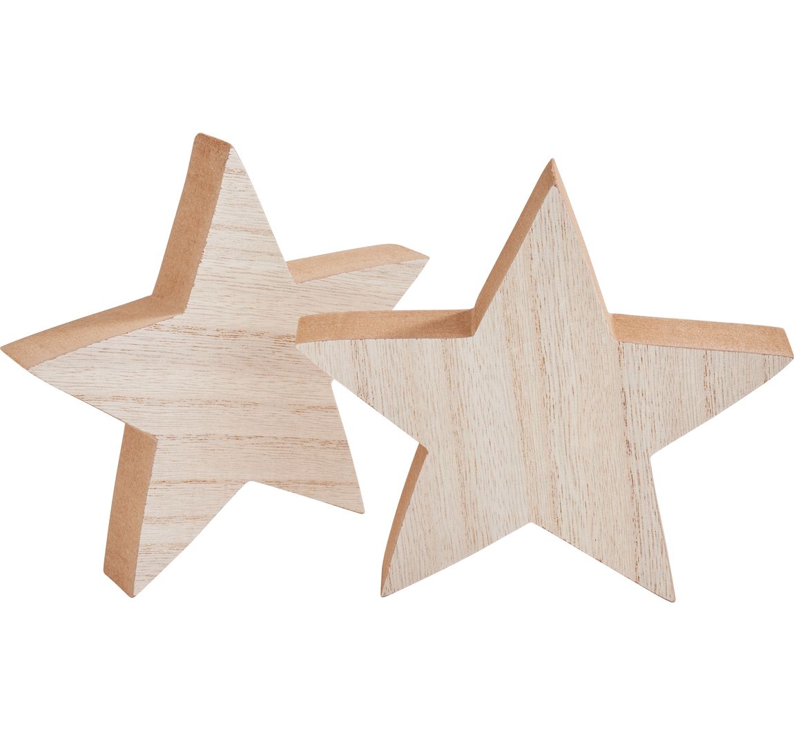 VBS Holz-Stern, 2 Stück