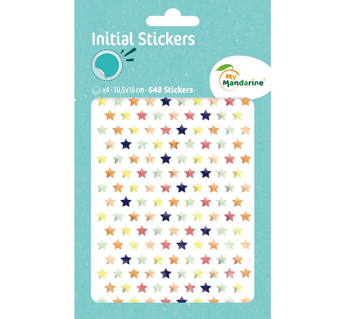 Sticker "Sterne", 648 Stück
