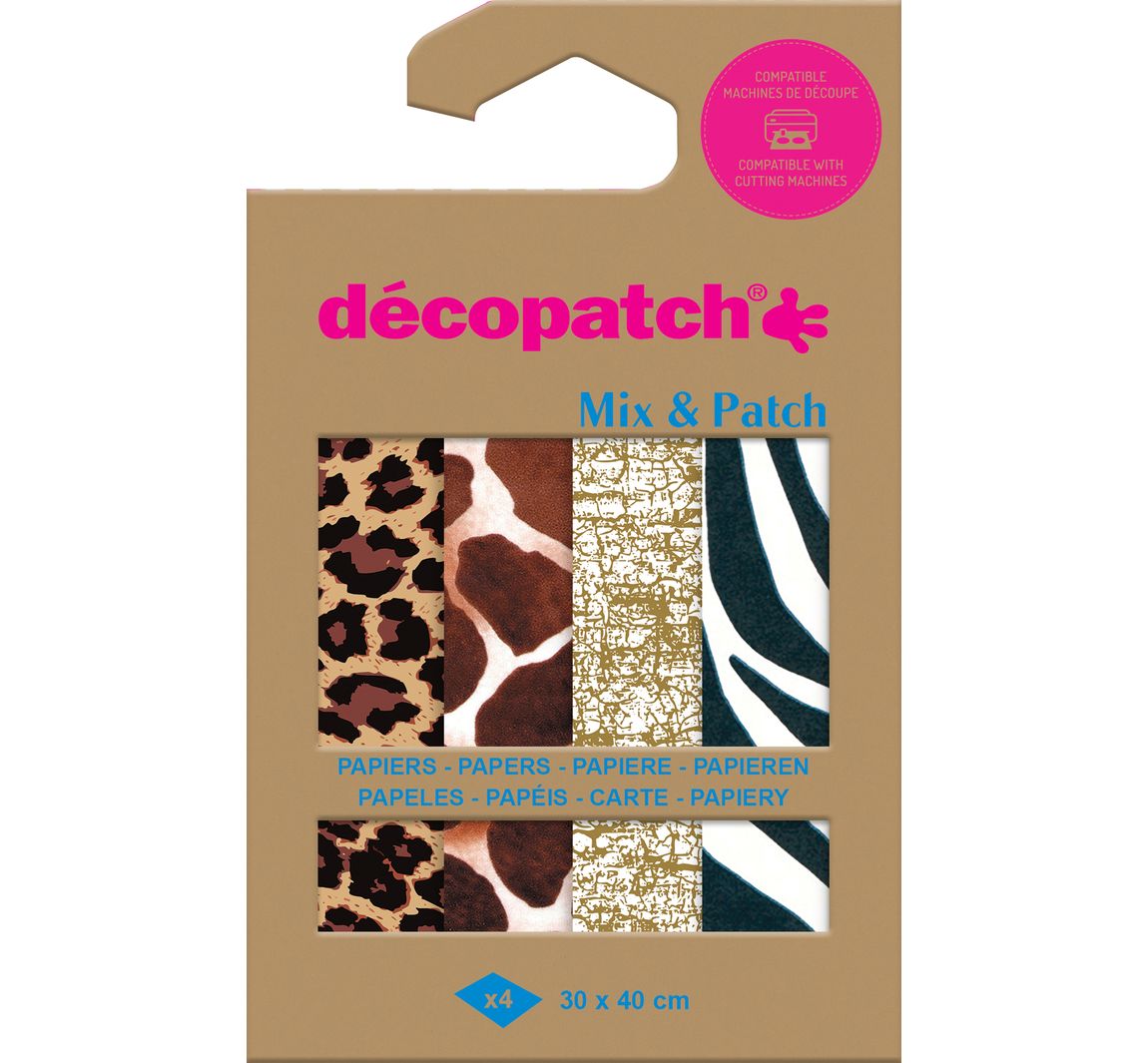 Décopatch Pocket Mix and Patch "Tierfelle"