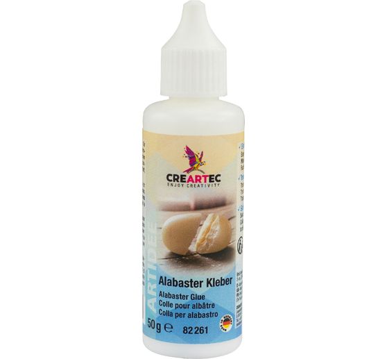 Alabaster‑Kleber