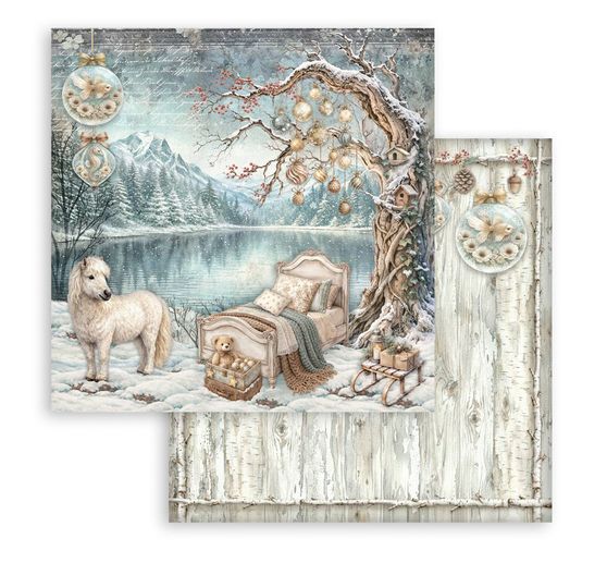 Stamperia Scrapbook block "White Christmas"