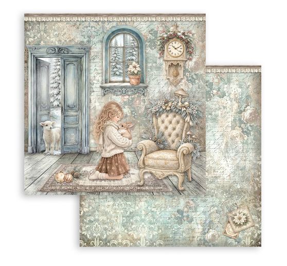 Stamperia Scrapbook block "White Christmas"