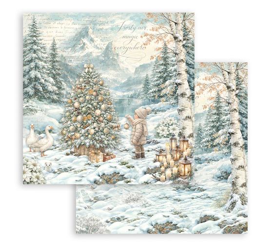 Stamperia Scrapbook block "White Christmas"