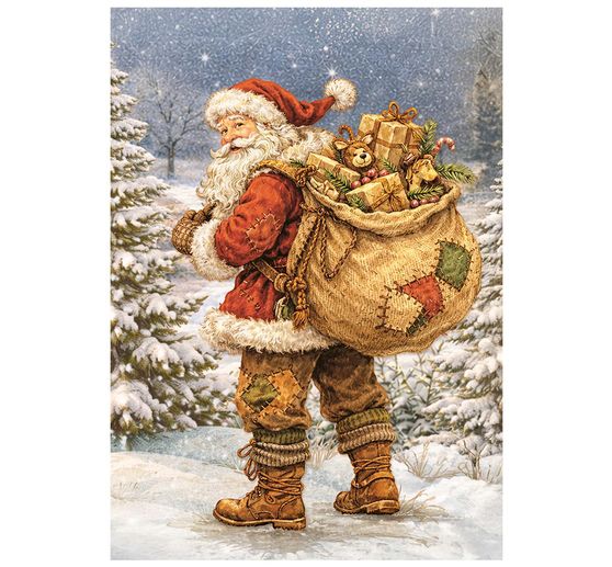 Stamperia Motif straw silk assortment "Silent Night", DIN A6, set of 8