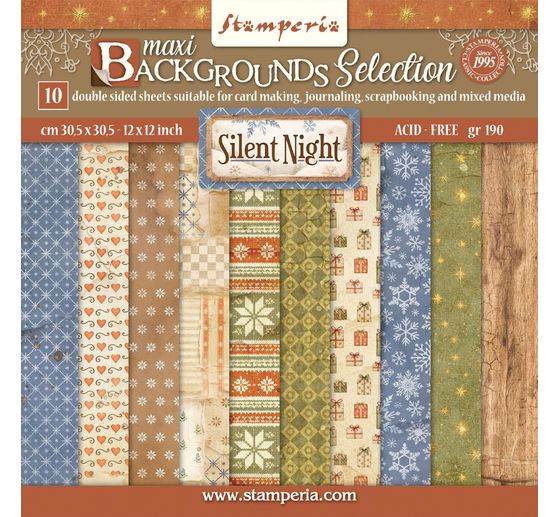 Stamperia Scrapbook block "Silent Night Backgrounds"