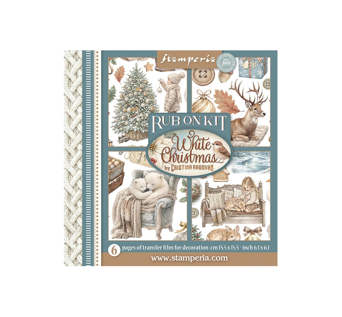 Stamperia Rub On Sortiment "White Christmas"