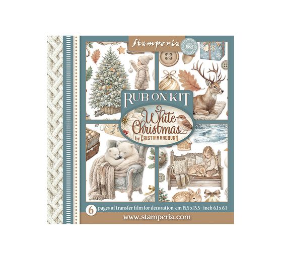 Stamperia Rub On Sortiment "White Christmas"