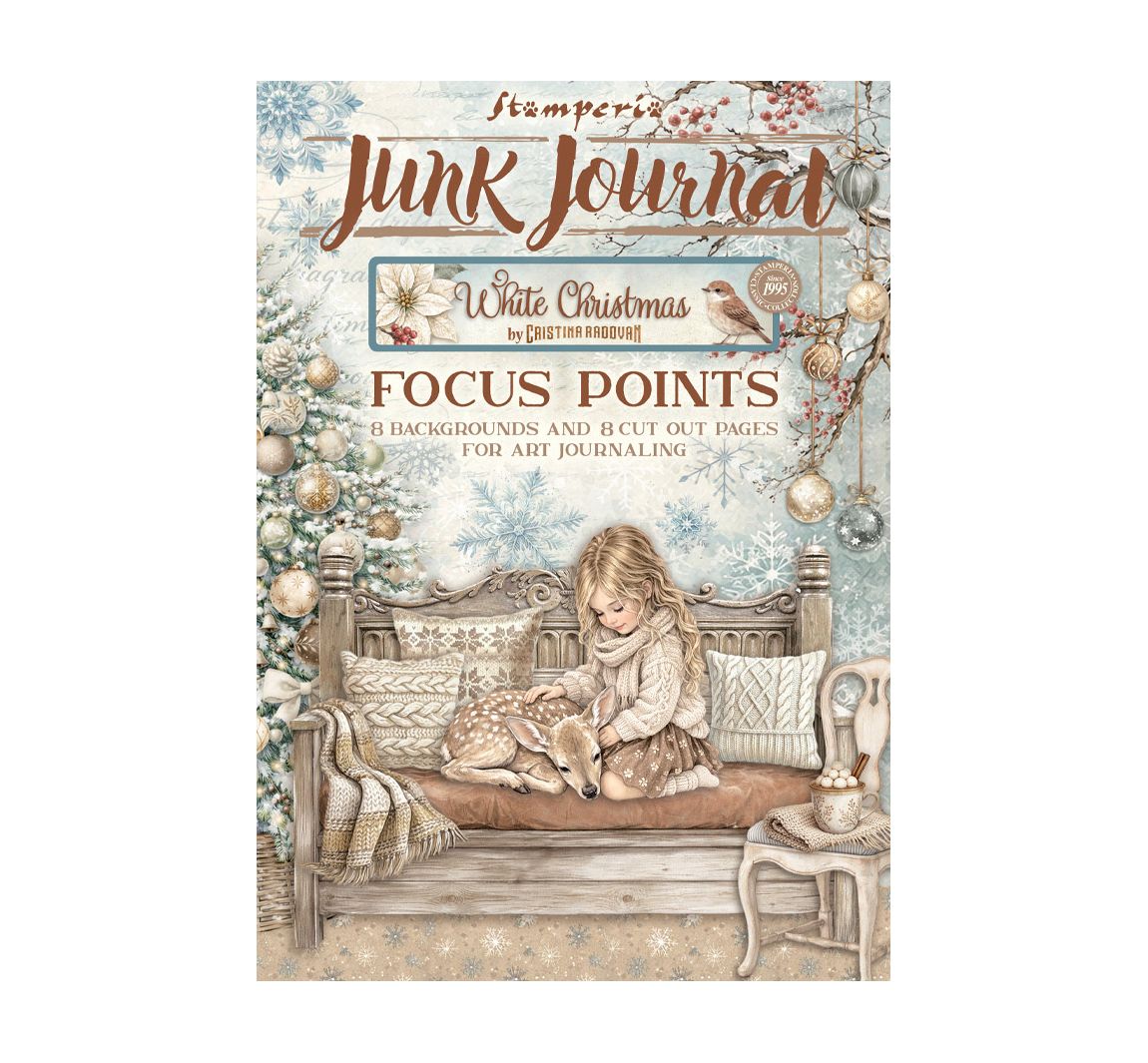 Stamperia A5 Junk Journal Focus Points "White Christmas"