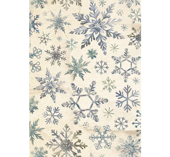 Stamperia Motif straw silk backgrounds "Silent Night", DIN A6, set of 8