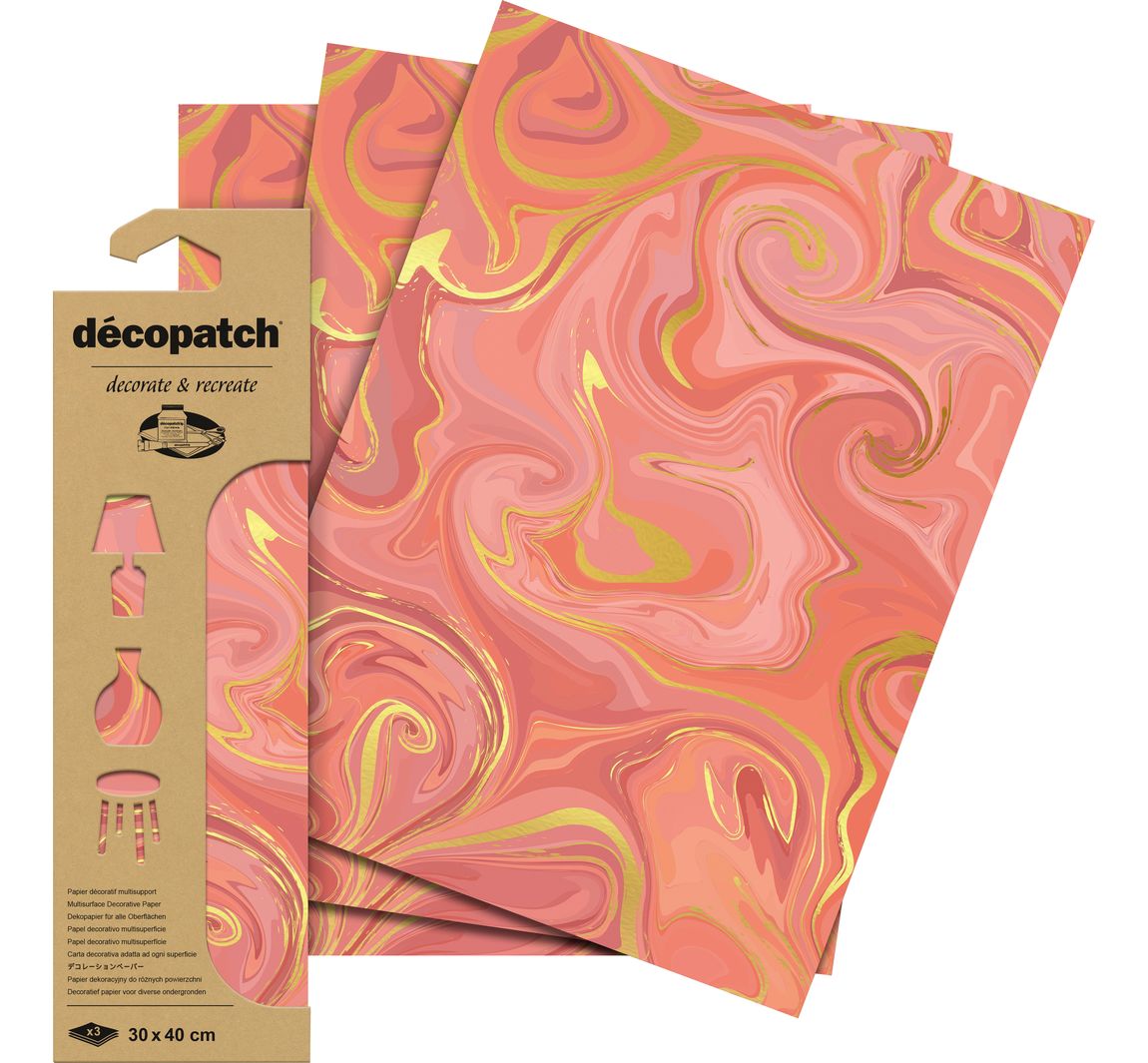 Décopatch Hot-Foil Papier "Blush"