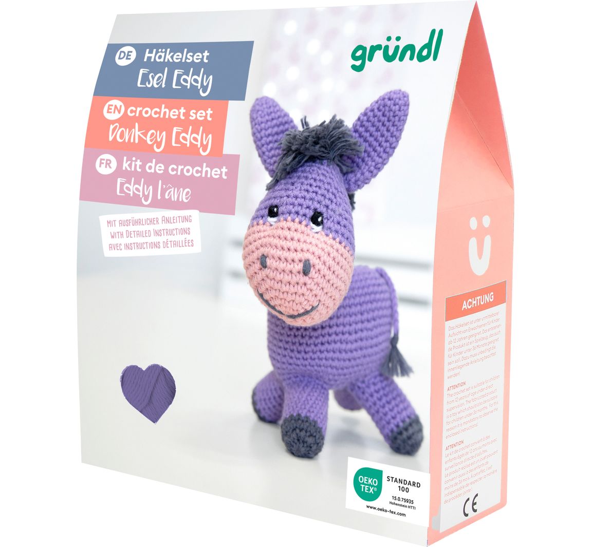 Gründl Häkelset "Esel Eddy"