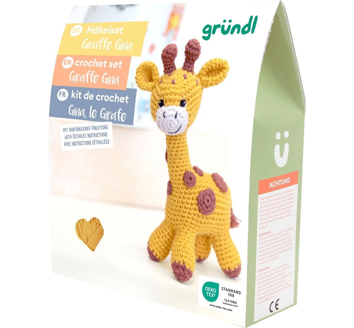 Gründl Häkelset "Giraffe Gina"
