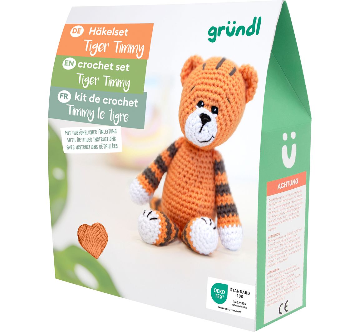 Gründl Häkelset "Tiger Timmy"