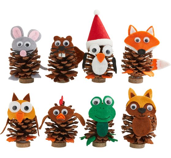 VBS Bastelset "Pinienzapfen-Tiere"