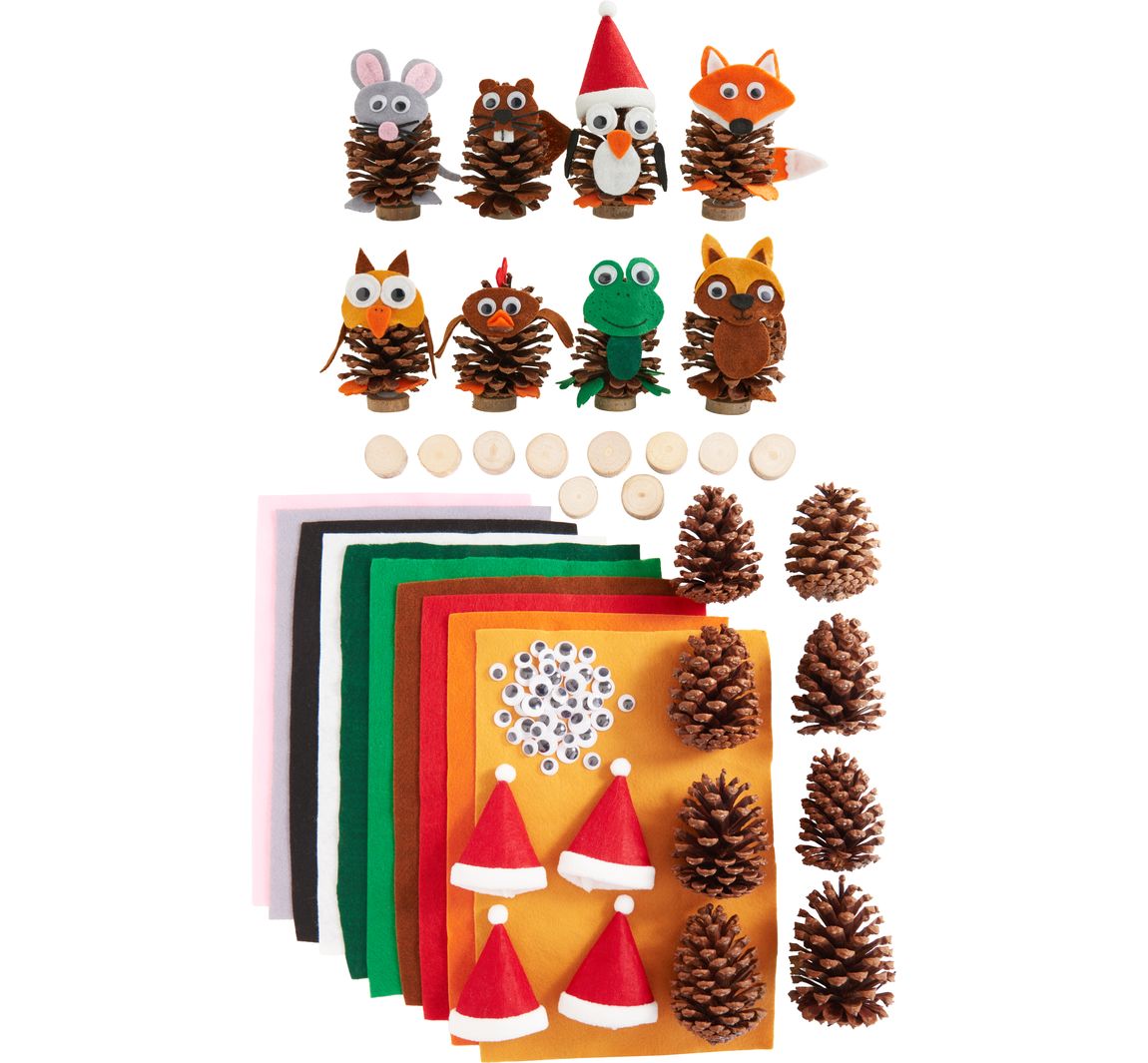 VBS Bastelset "Pinienzapfen-Tiere"