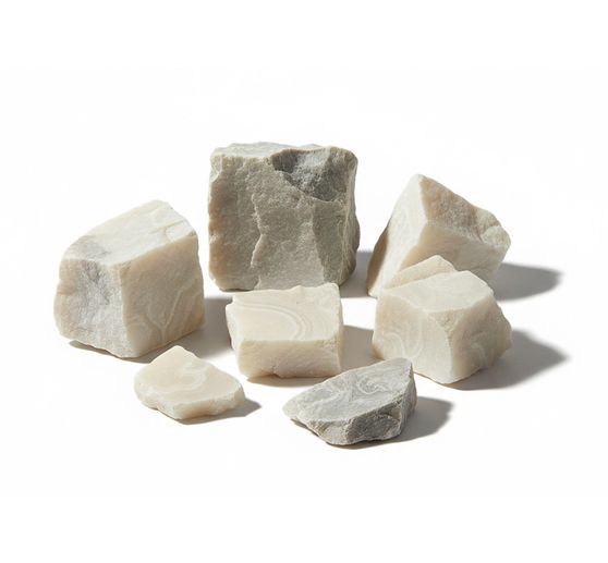 Alabaster, 1,5 kg, wei&szlig;-grau