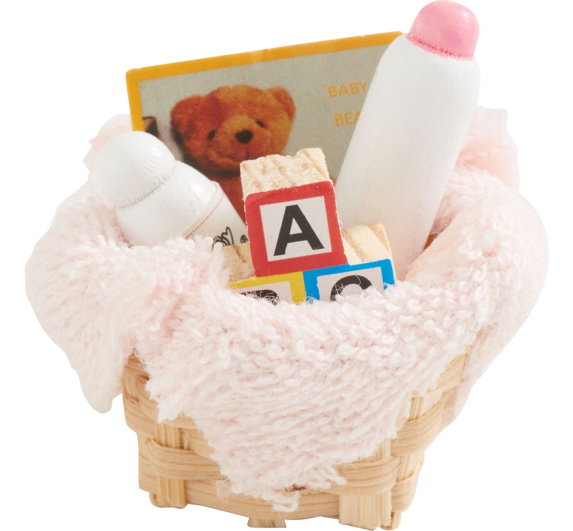 Miniatur Babykörbchen