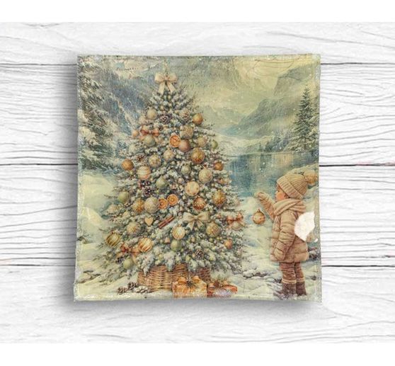 Stamperia Motiv-Strohseiden Sortiment "White Christmas", DIN A4 , 6er-Set