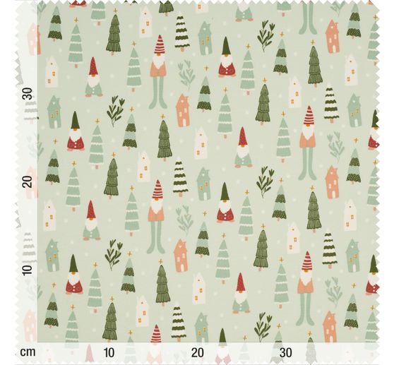 Jersey fabric "Christmas elves"