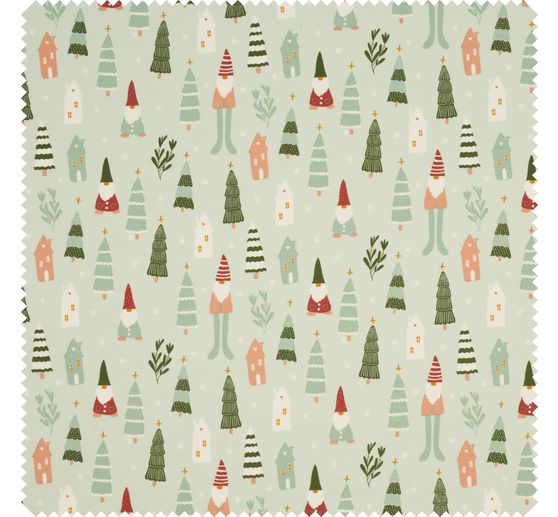 Jersey fabric "Christmas elves"